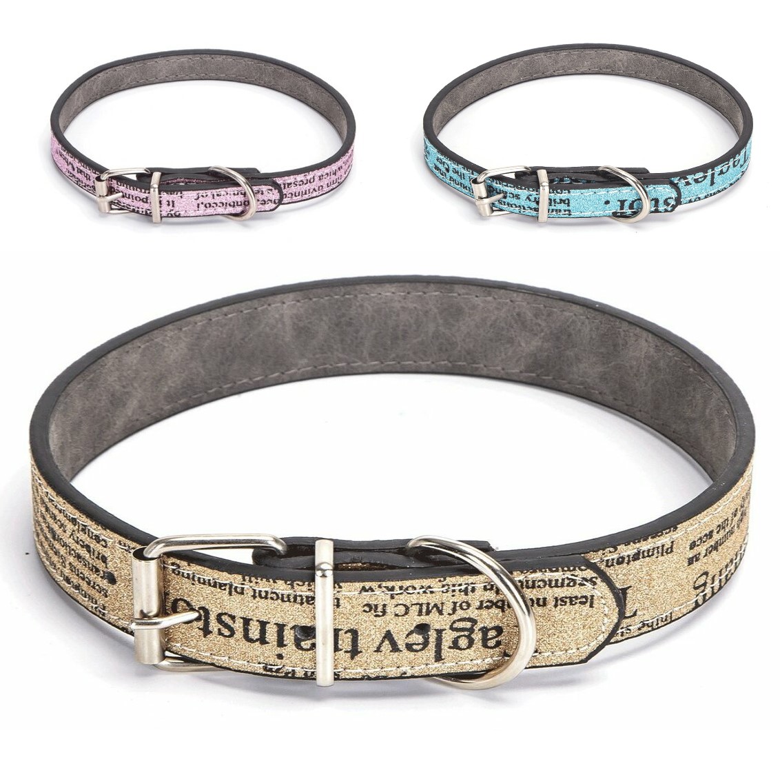 Hondenhalsband met glitters XL 58cm
