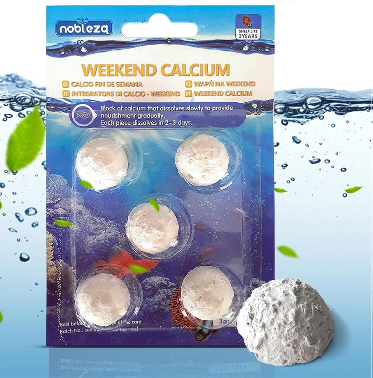 Nobleza Voederblok voor aquariumvissen - Weekend - 5x3 gr