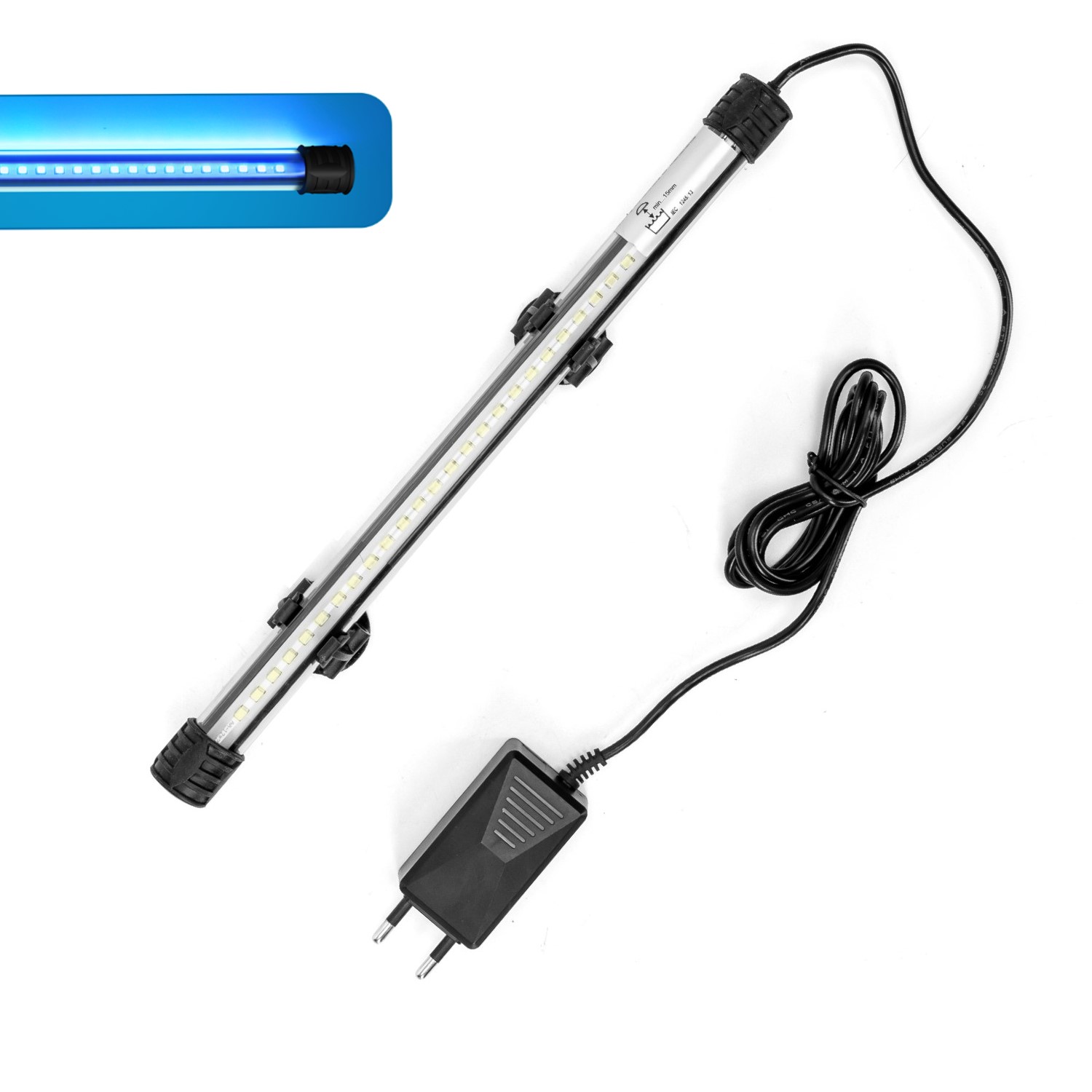 Aquariumverlichting - 30 cm - Blauw LED licht - 1,5 W