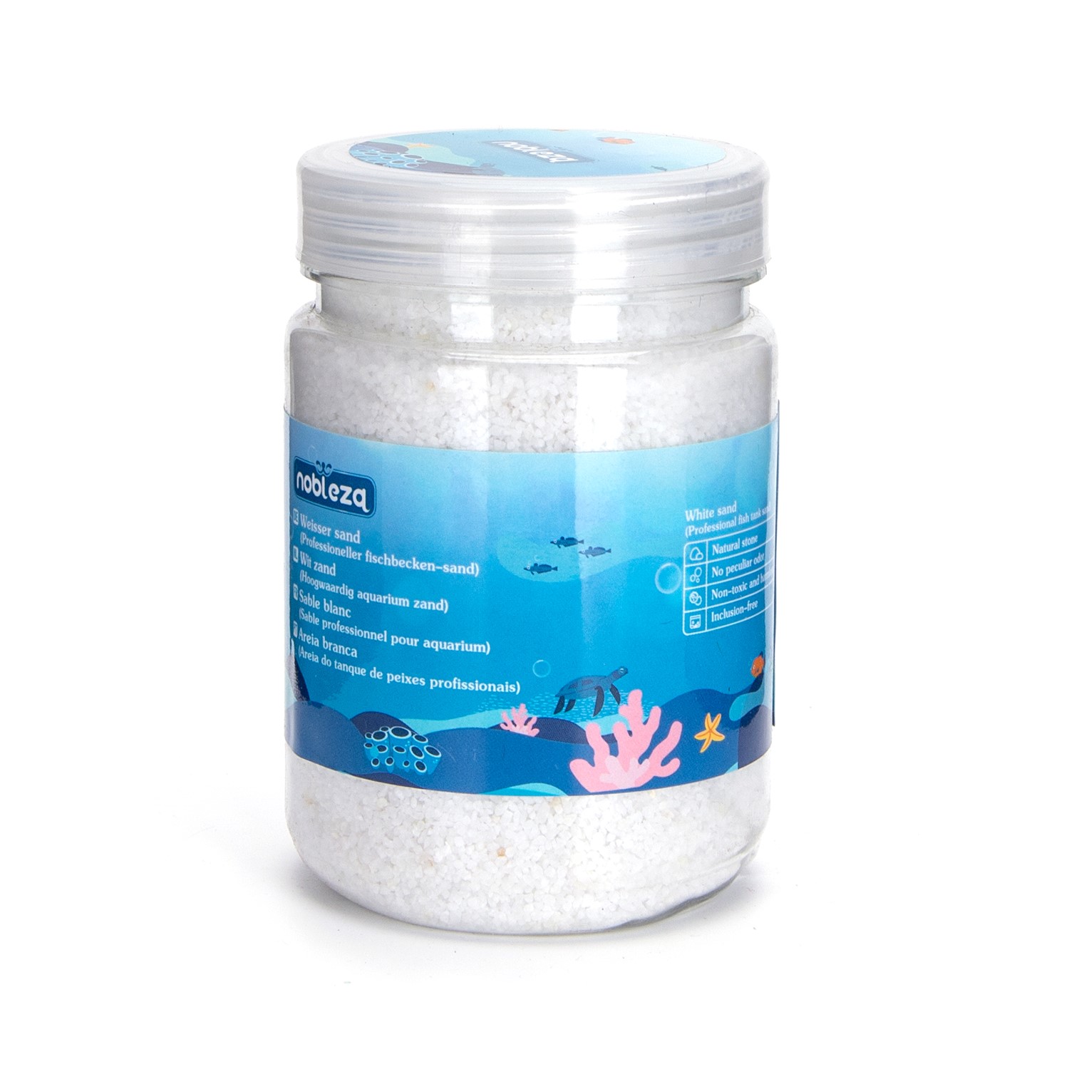 Nobleza Aquarium bodembedekking - Wit graniet - Fijne korrel - 400 gram
