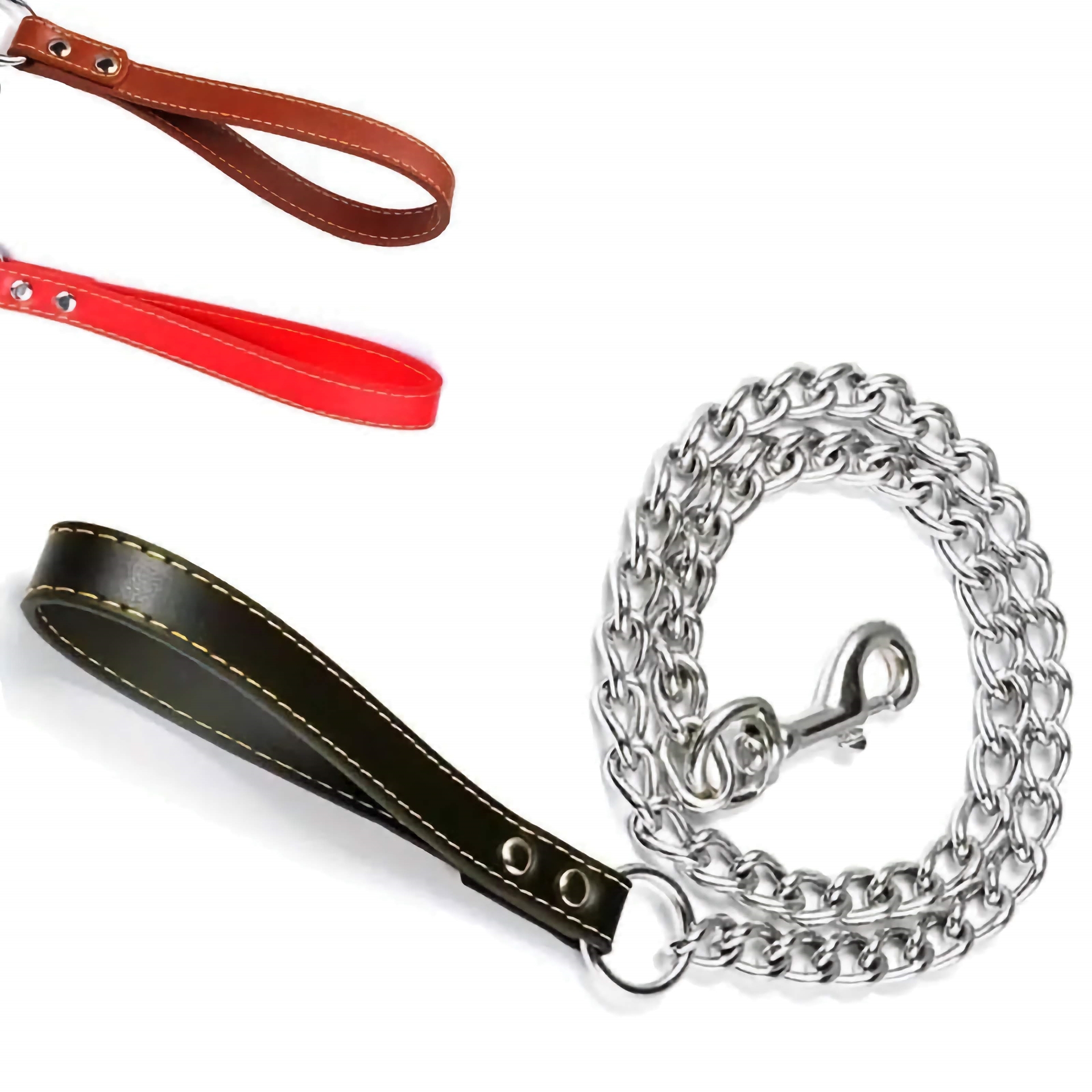 Nobleza Hondenriem - Ketting - Lengte 120 cm - Breedte 6 mm