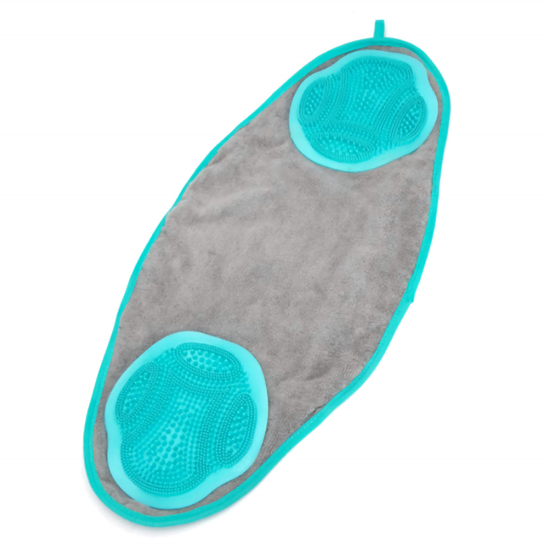 Nobleza Dierenhanddoek met borstels - Hondenhanddoek microvezel - Kattenhanddoek - Hondenborstel met handdoek - Kattenborstel - Dierenborstel - Hondenborstel - Blauw