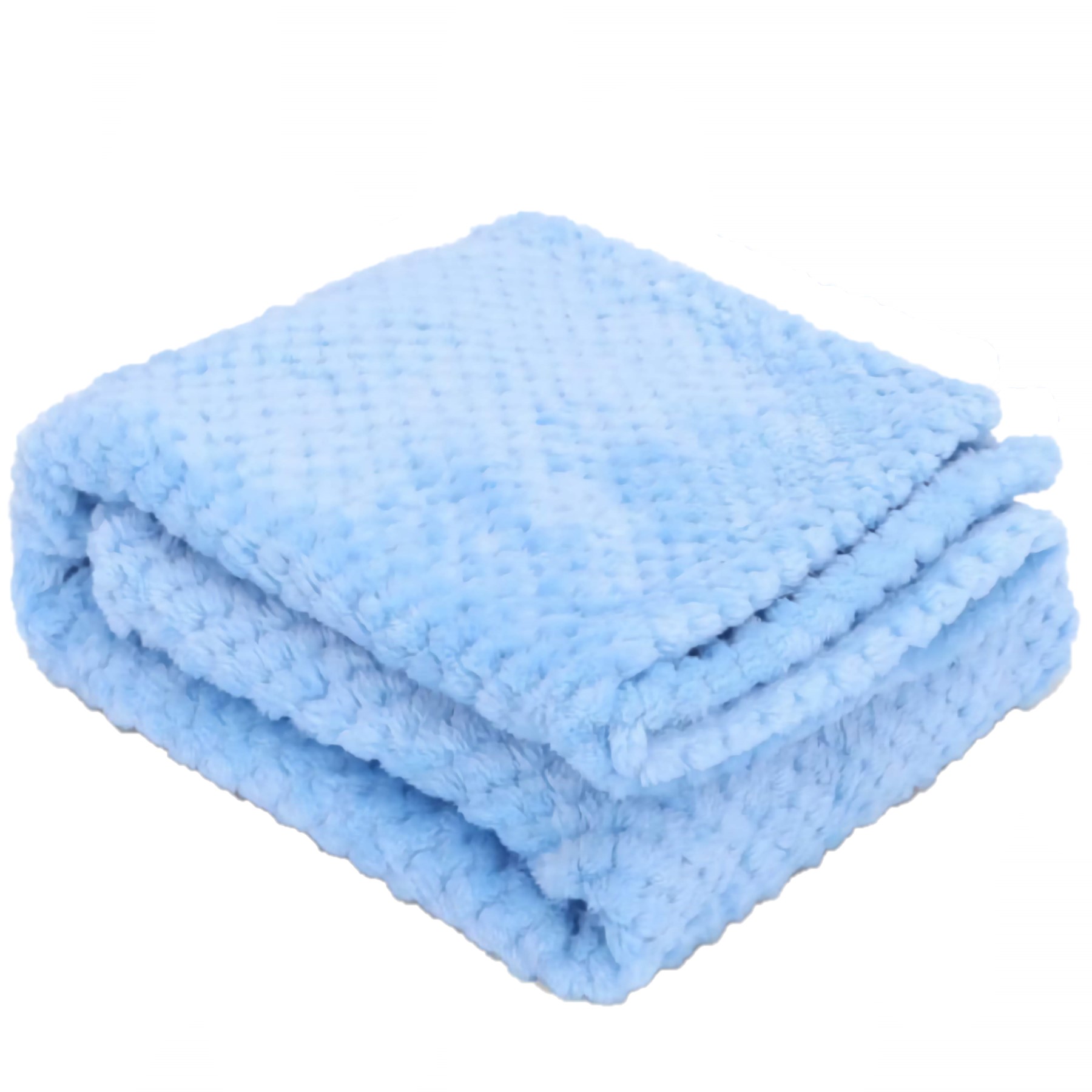 Nobleza Dekentje voor hond en kat - Pluche - Lichtblauw - Maat S - 80x80 cm