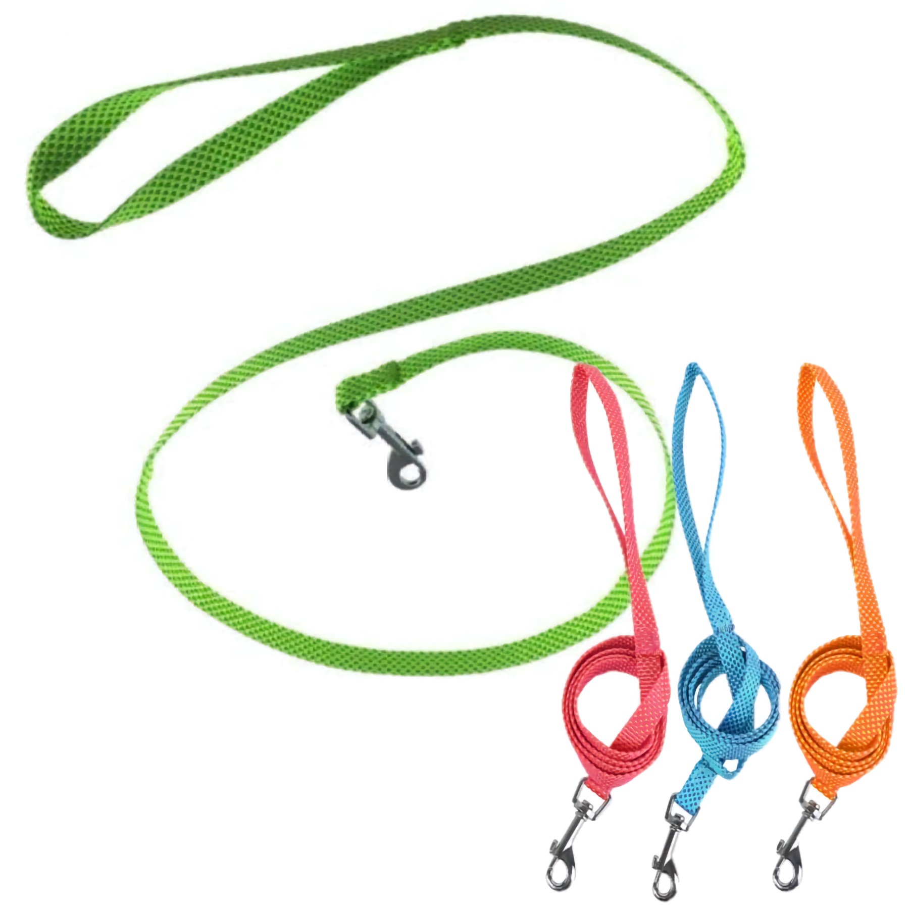 Nobleza Hondenriem - Nylon - Gestipt - Lengte 120 cm x 1,5 cm