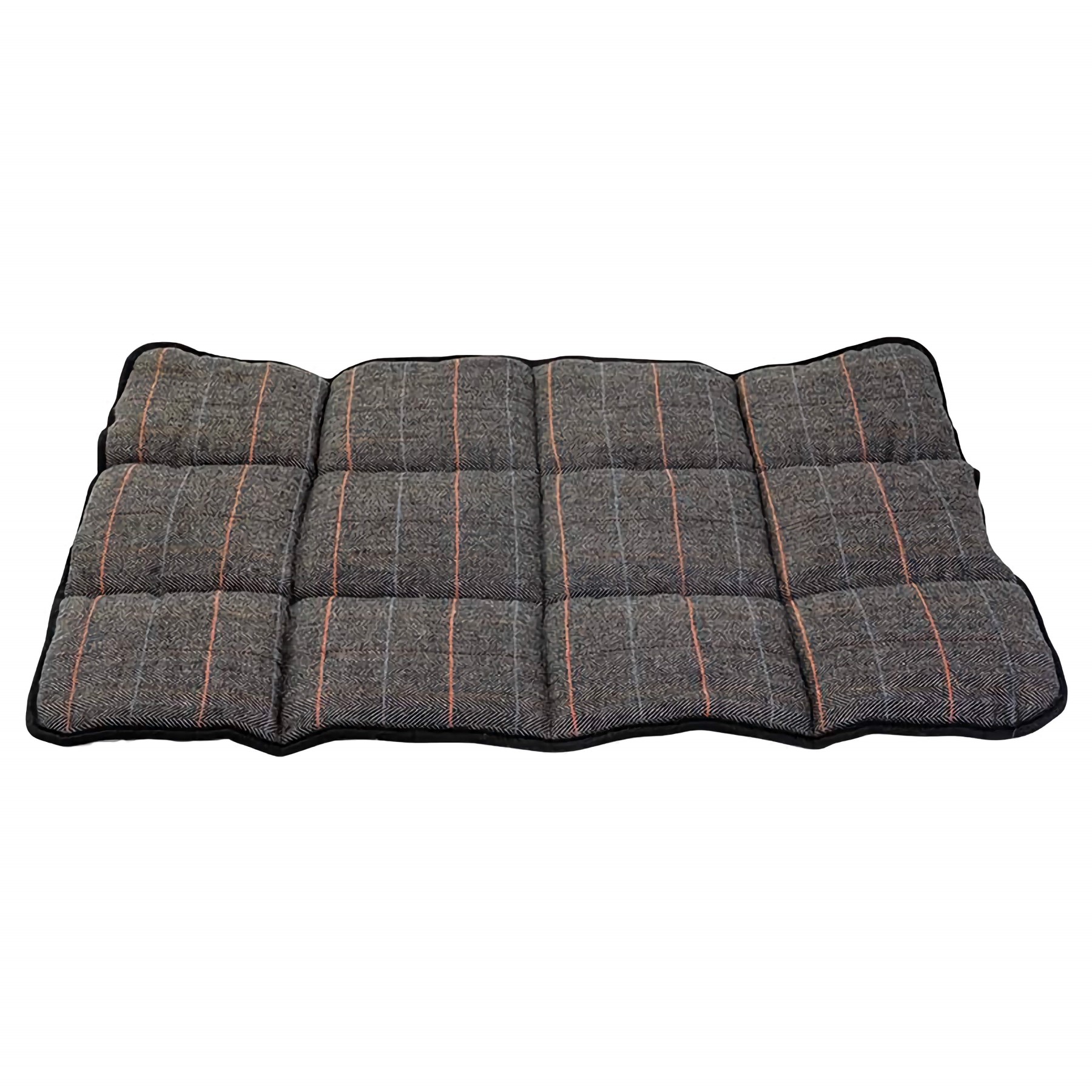 jackandvanilla Jack and Vanilla Hondenkussen - Maat S - 40x58 cm - Pluche wol - Tartan - Grijs