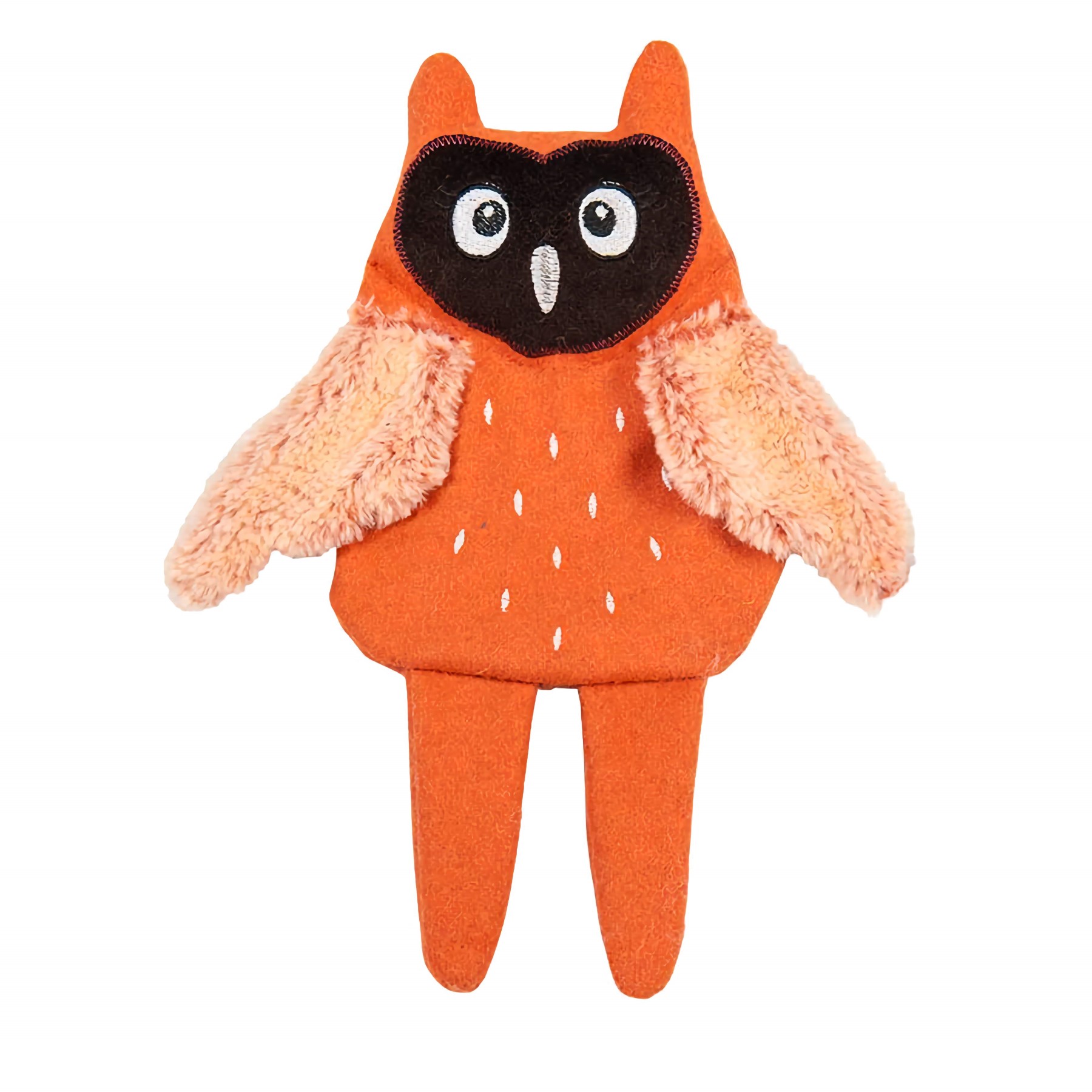 Jack and Vanilla Hondenspeelgoed - Knuffel met knisper - Gerecycled - Uil - 33 cm