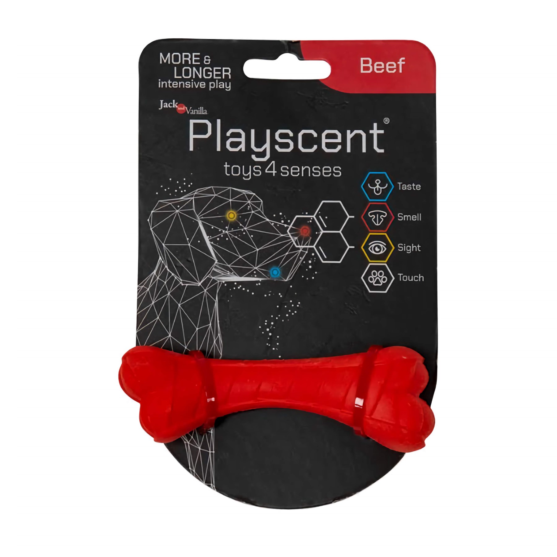 Jack and Vanilla Hondenspeelgoed - Rubber kauwbot - Rund - 11 cm
