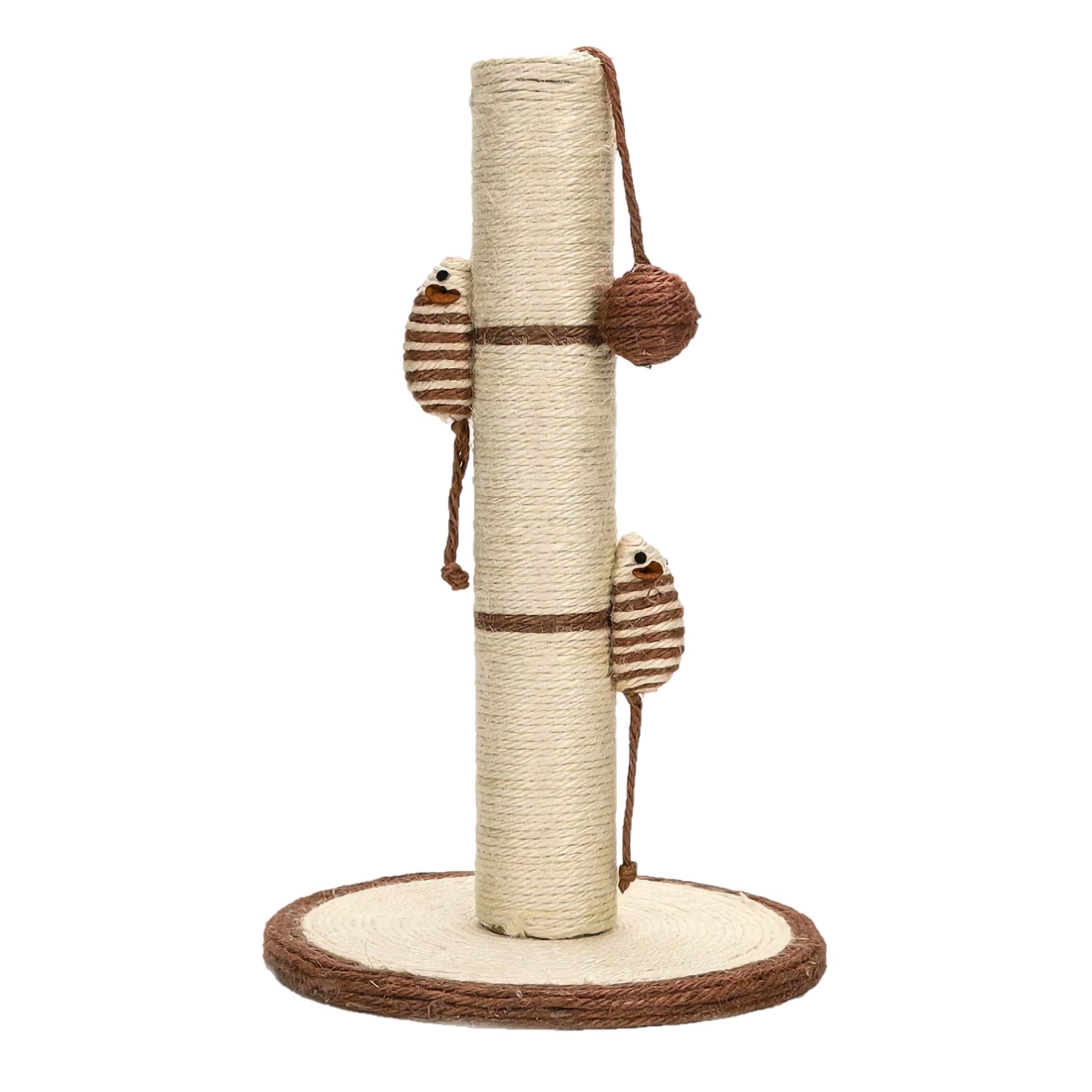 Nobleza Krabpaal met speeltjes - Beige - 40 cm