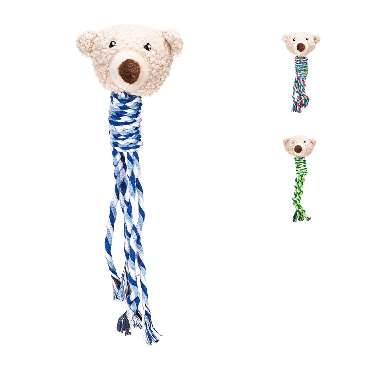 Nobleza Hondenknuffel met piep en touw — afbeelding 1